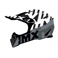 Kask IMX FMX-02 Graphic czarno-biało-szary