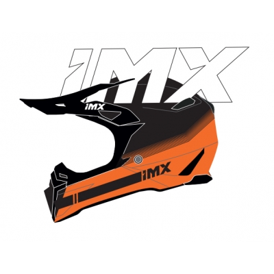 Kask IMX FMX-02 czarno-pomarańczowy